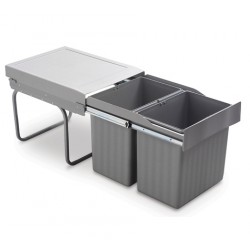 SLIDE OUT BIN 2X16L GREY...